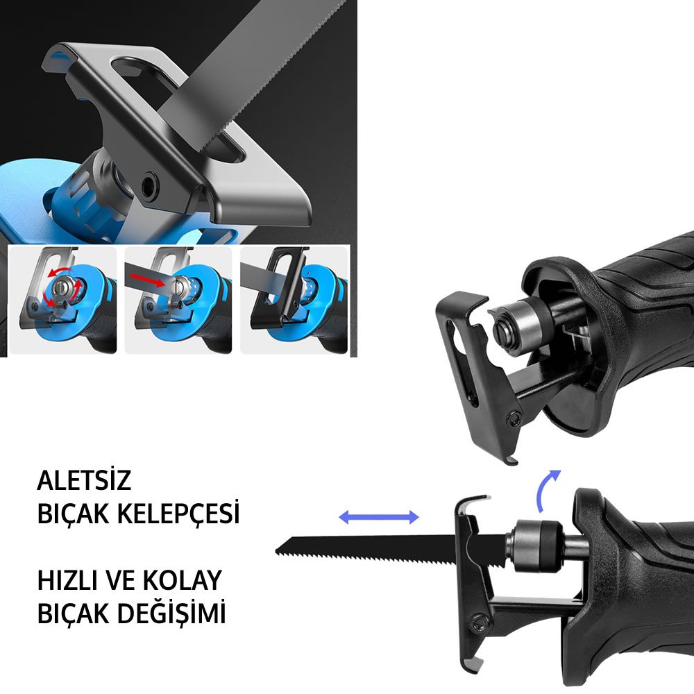 BoschPlus BP017 Elektrikli Tilki Kuyruğu Testere (Mavi) teknik özellikler