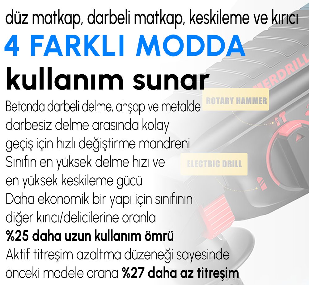 Bosch Plus BP002 Professional Gbh 2-28f Pnömatik Kırıcı Delici