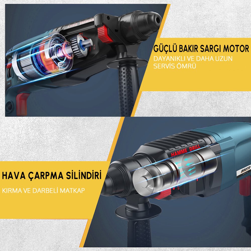 Bosch Plus BP002 Professional Gbh 2-28f Pnömatik Kırıcı Delici