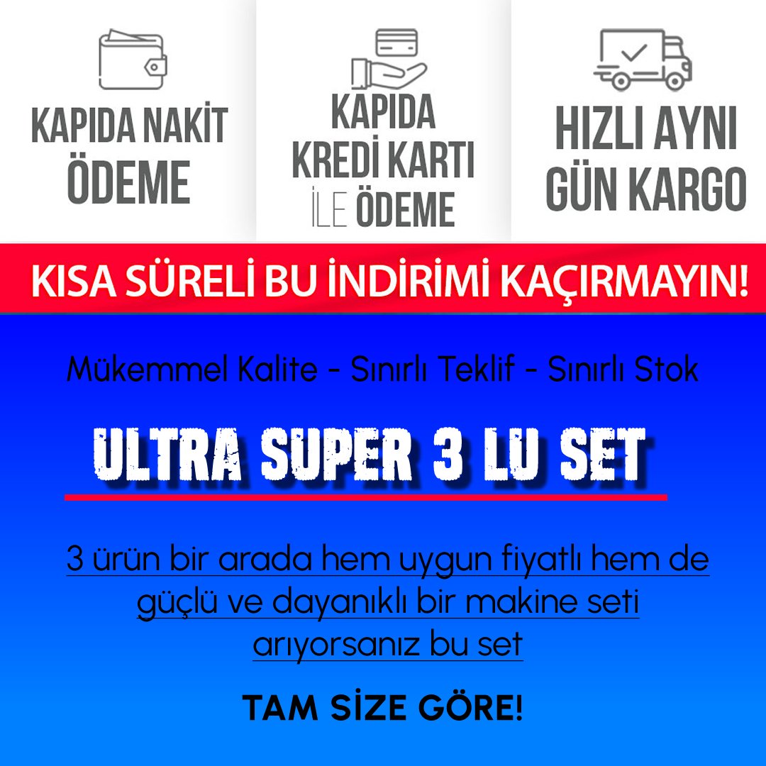 Bosch Plus BP007 Akülü Ultra 3lü Set kırıcı delici özellikleri