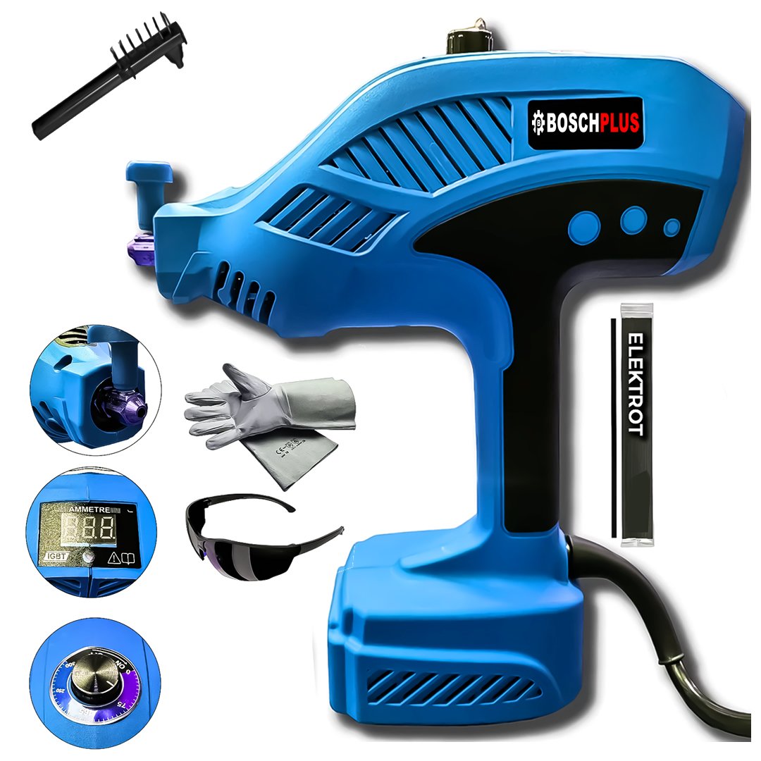 BoschPlus BP011 Elektrikli El Tipi İnvertör Arc Kaynak Makinesi (Mavi)