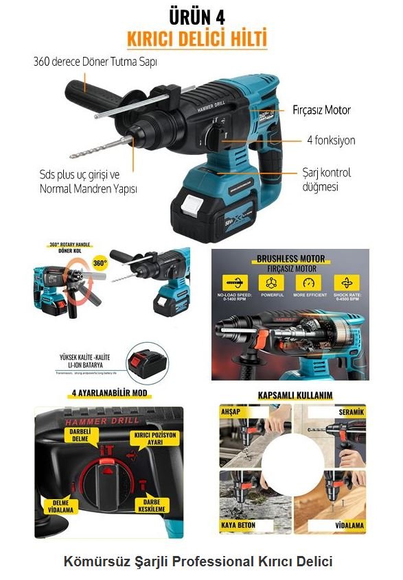 Bosch Plus BP001 Akülü Ultra 4lü Set Makina 58vf 5ah en çok satılan