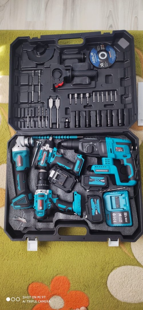 Bosch Plus BP001 Akülü Ultra 4lü Set Makina 58vf 5ah 125mm Avuç Taşlama, Sds Plus Kırıcı Delici Hilti, Somun Sıkma Sökme, Vidalama Matkap yorumları