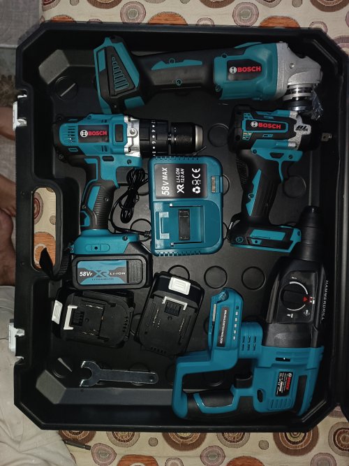 Bosch Plus BP001 Akülü Ultra 4lü Set Makina 58vf 5ah 125mm Avuç Taşlama, Sds Plus Kırıcı Delici Hilti, Somun Sıkma Sökme, Vidalama Matkap yorumları